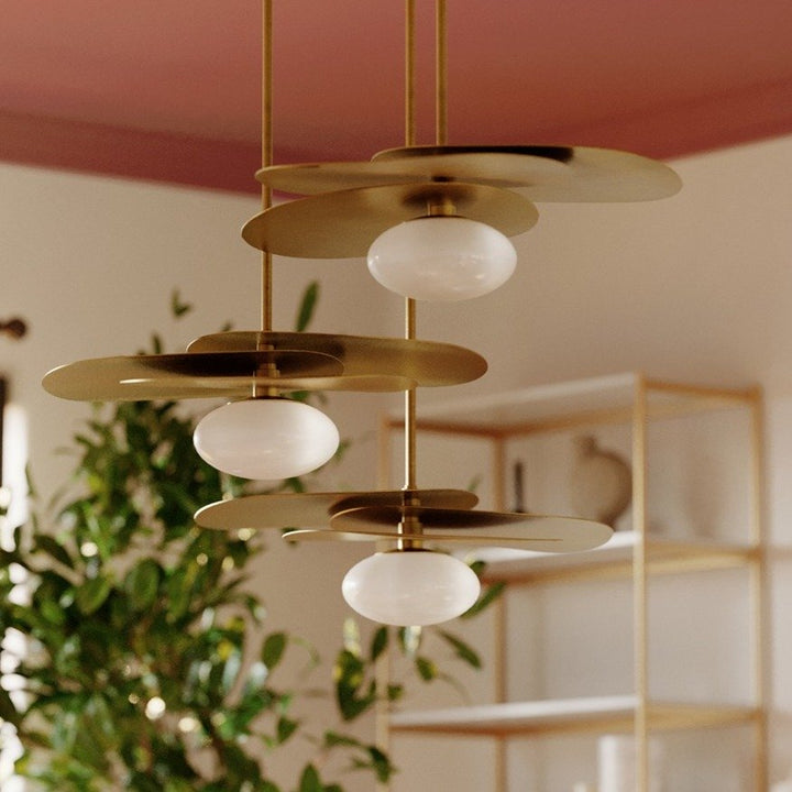 Allida 1 Light Pendant Light - Vintage Gold Leaf Hudson Valley Lighting 3