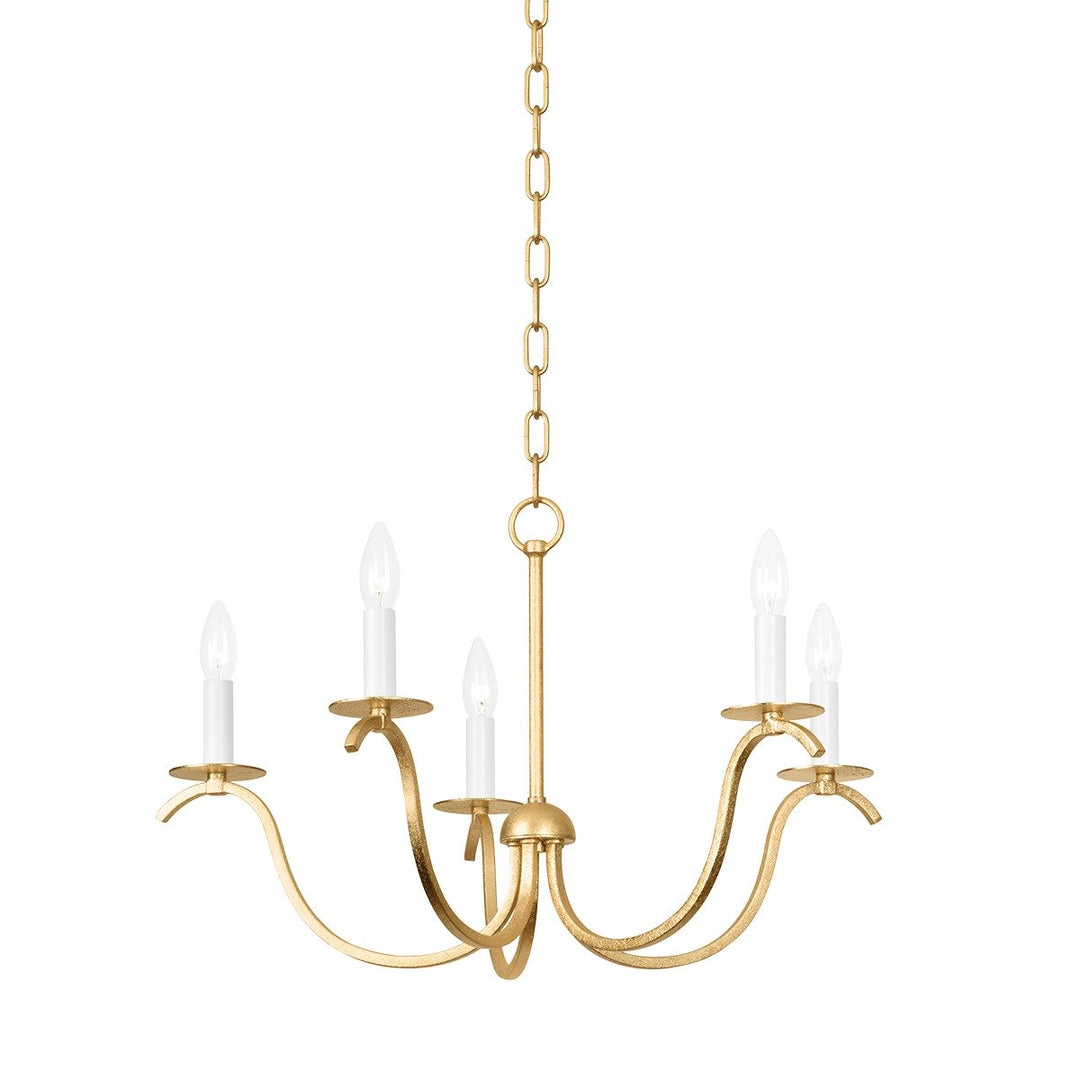 Jaclin 5 Light Chandelier - Gold Leaf Hudson Valley Lighting 2