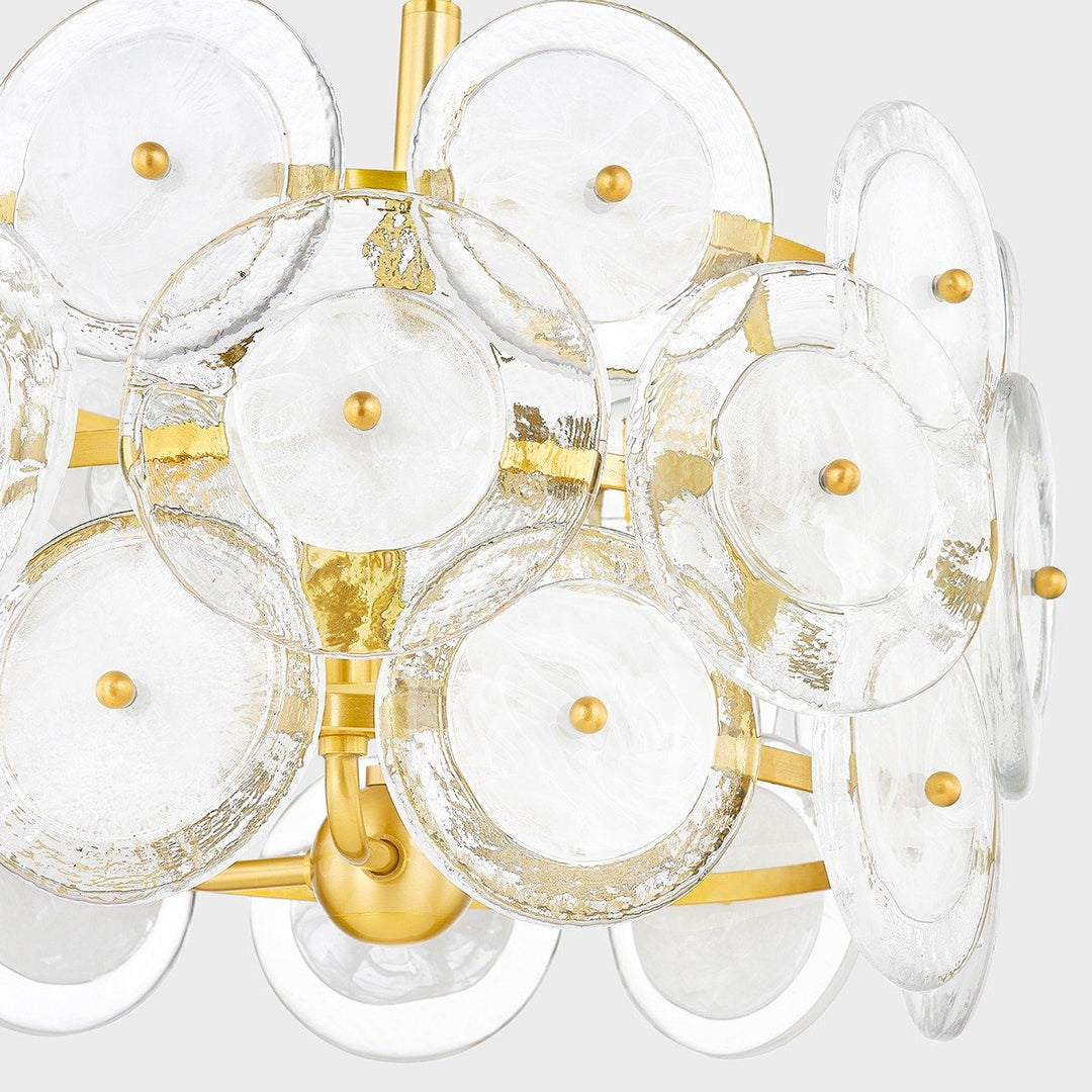 Zoella 3 Light Pendant Light - Aged Brass Hudson Valley Lighting 5