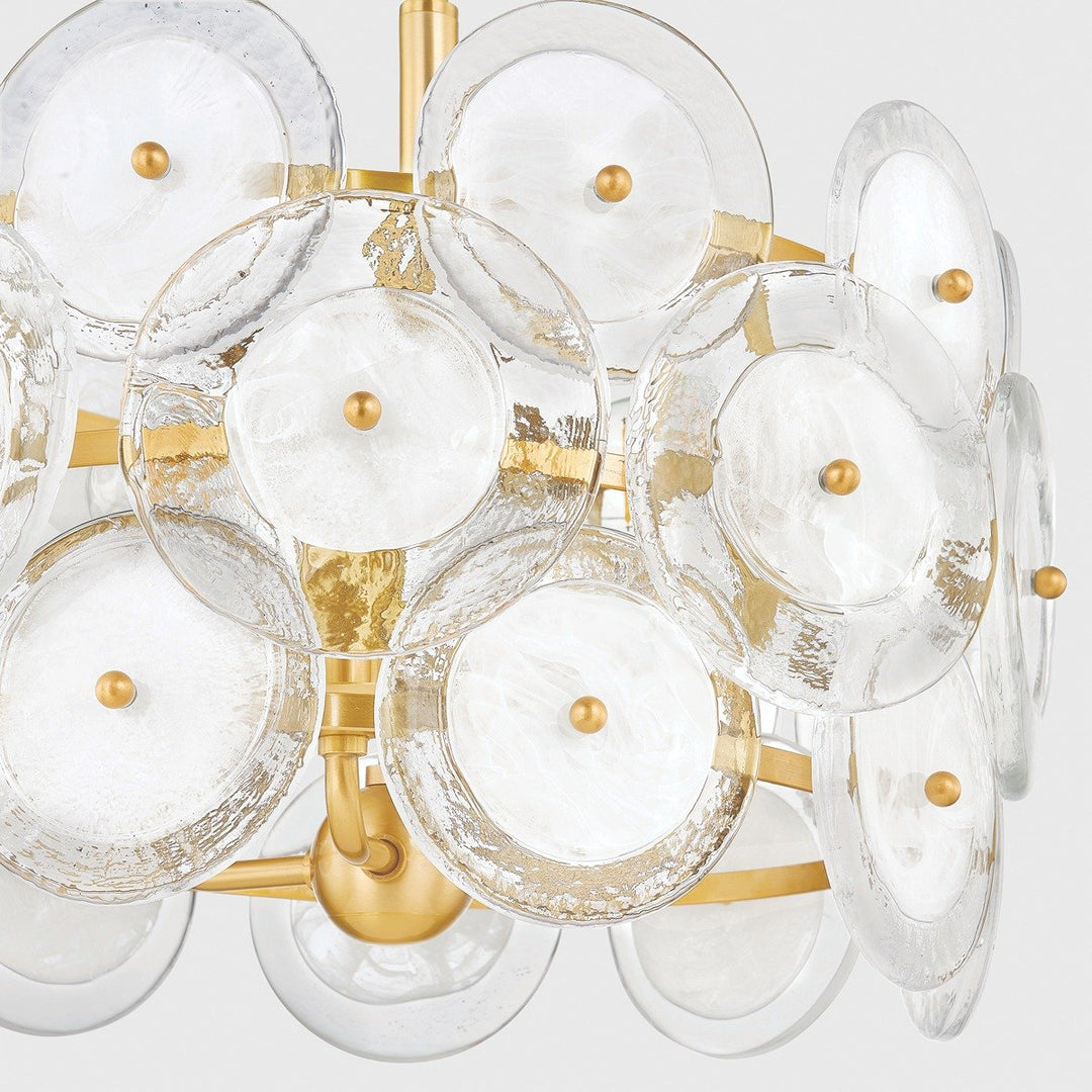 Zoella 3 Light Pendant Light - Aged Brass Hudson Valley Lighting 6