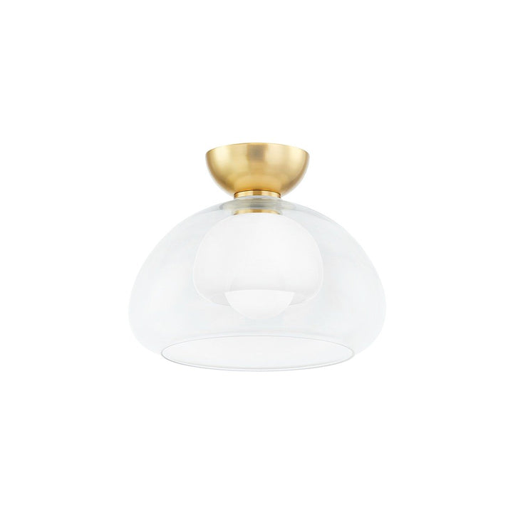 Cortney 1 Light Semi Flush - Aged Brass Hudson Valley Lighting 3
