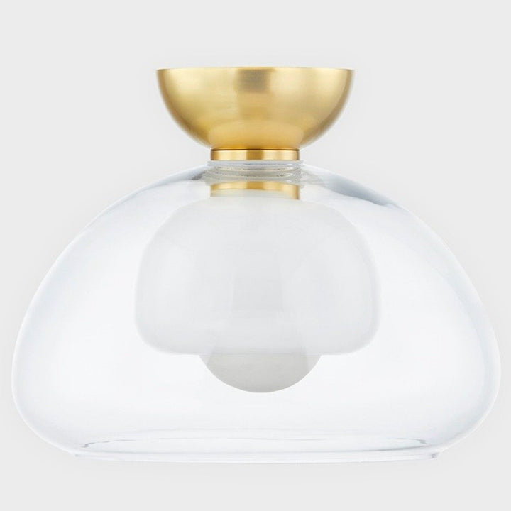 Cortney 1 Light Semi Flush - Aged Brass Hudson Valley Lighting 5