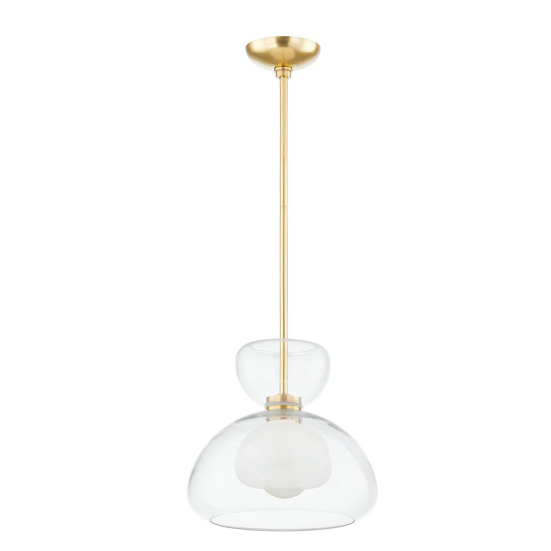 Cortney 1 Light Pendant Light - Aged Brass Hudson Valley Lighting 1