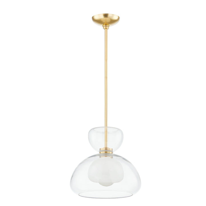 Cortney 1 Light Pendant Light - Aged Brass Hudson Valley Lighting 1