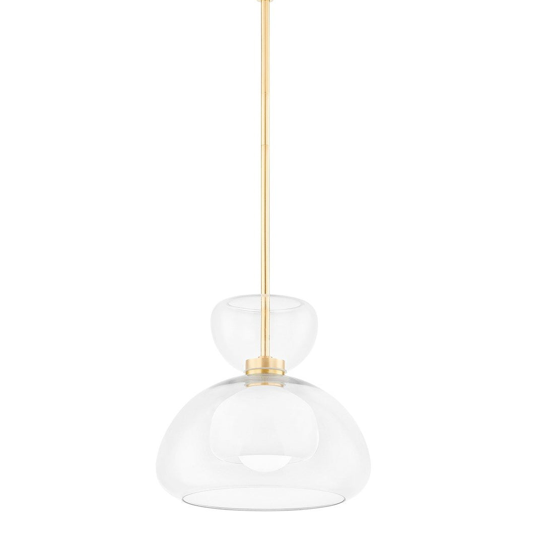 Cortney 1 Light Pendant Light - Aged Brass Hudson Valley Lighting 3