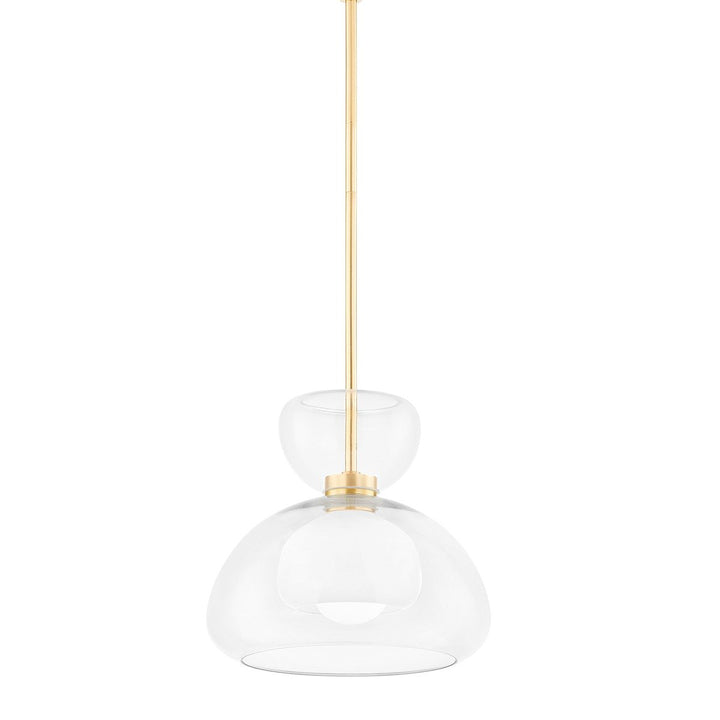 Cortney 1 Light Pendant Light - Aged Brass Hudson Valley Lighting 7