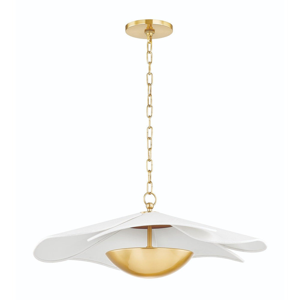 Madeline 1 Light Pendant Light - Aged Brass Hudson Valley Lighting 2
