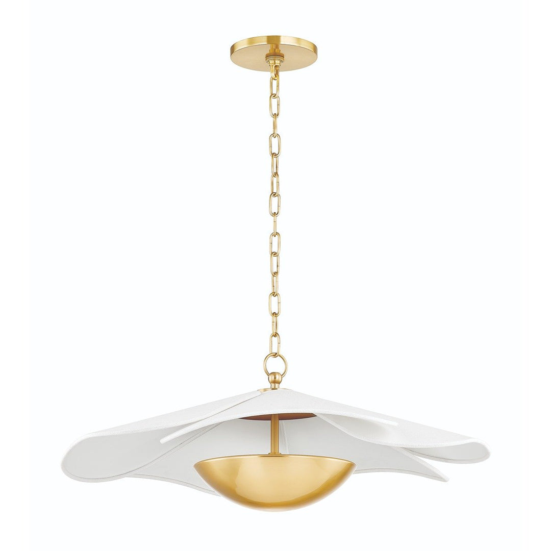 Madeline 1 Light Pendant Light - Aged Brass Hudson Valley Lighting 2