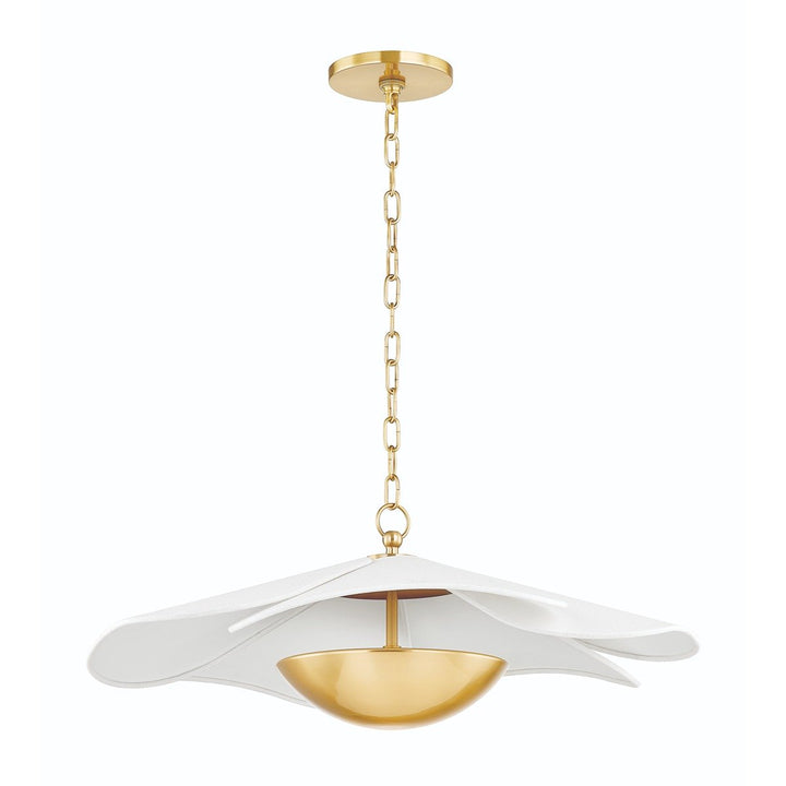 Madeline 1 Light Pendant Light - Aged Brass Hudson Valley Lighting 2