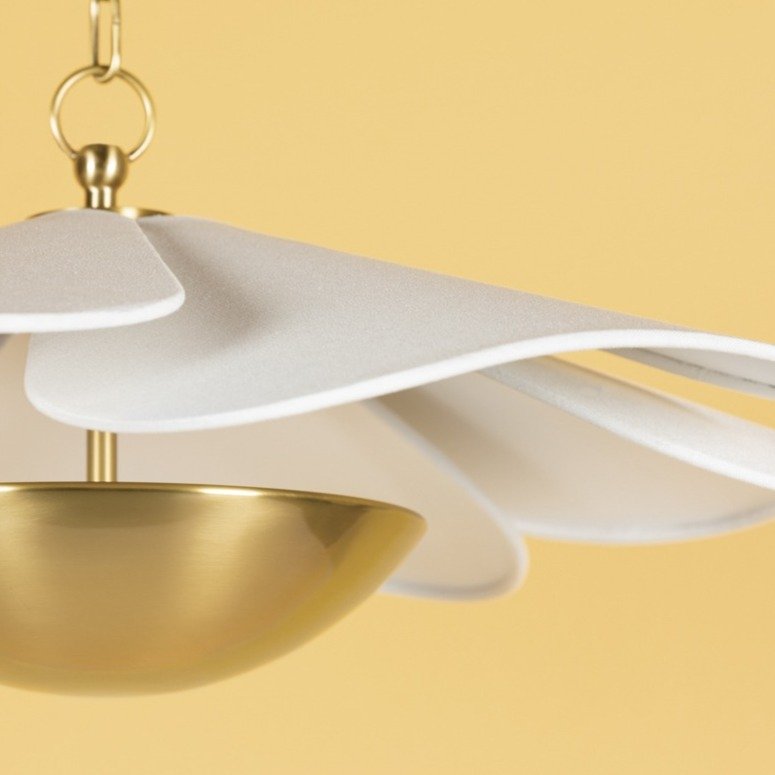 Madeline 1 Light Pendant Light - Aged Brass Hudson Valley Lighting 5