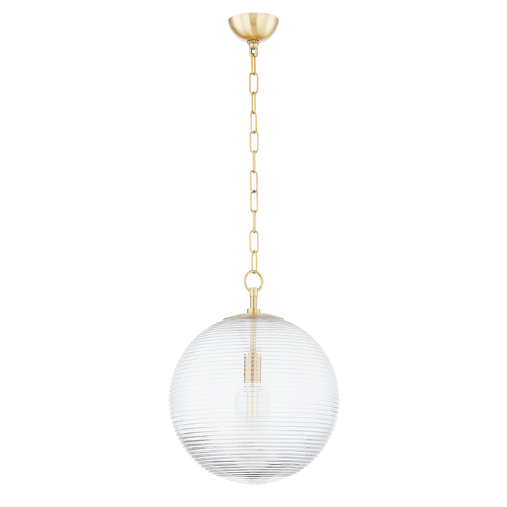 Sara Glass Pendant Light - Brass Hudson Valley Lighting 2