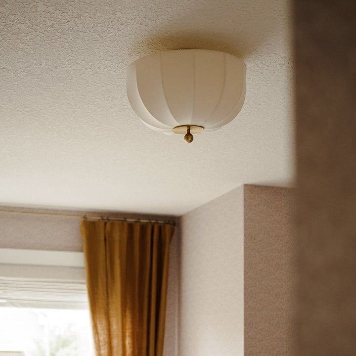 Meshelle 1 Light Flush Mount - Aged Brass Hudson Valley Lighting 5