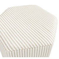 O&Co Shore Thin Stripe Stool in Beige