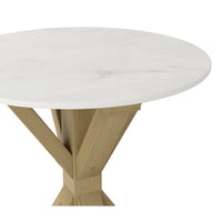 O&Co Harlow Side Table in Stone & Latte