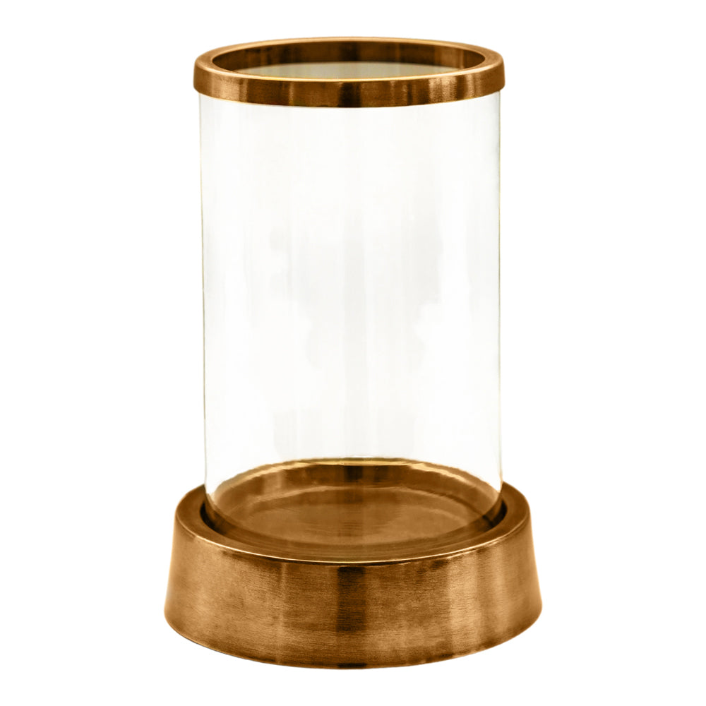 Ivyline Hampton Hurricane Lantern in Antique Brass | Outlet Olivia's 1