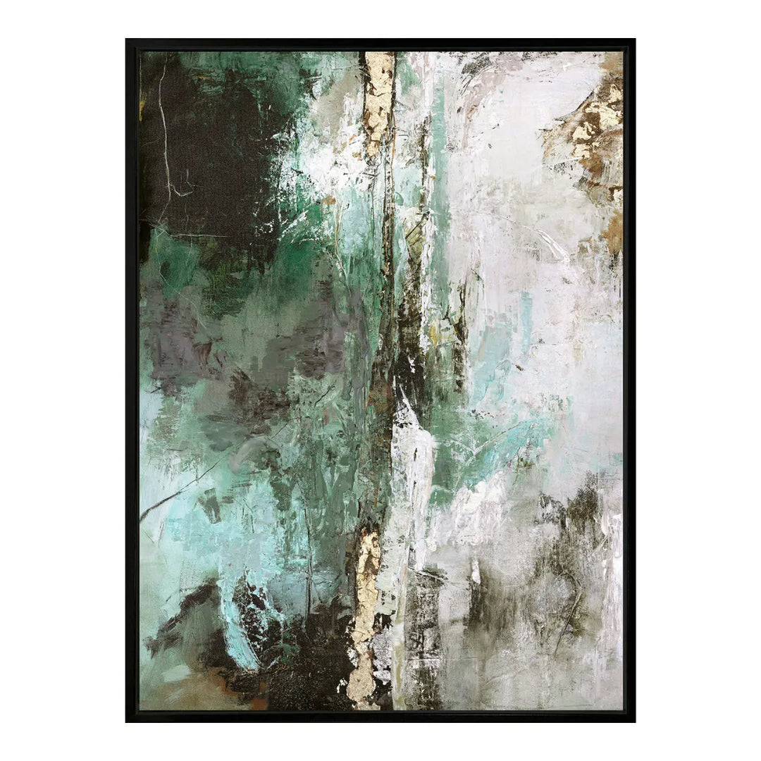 Hillside Framed Canvas - Green