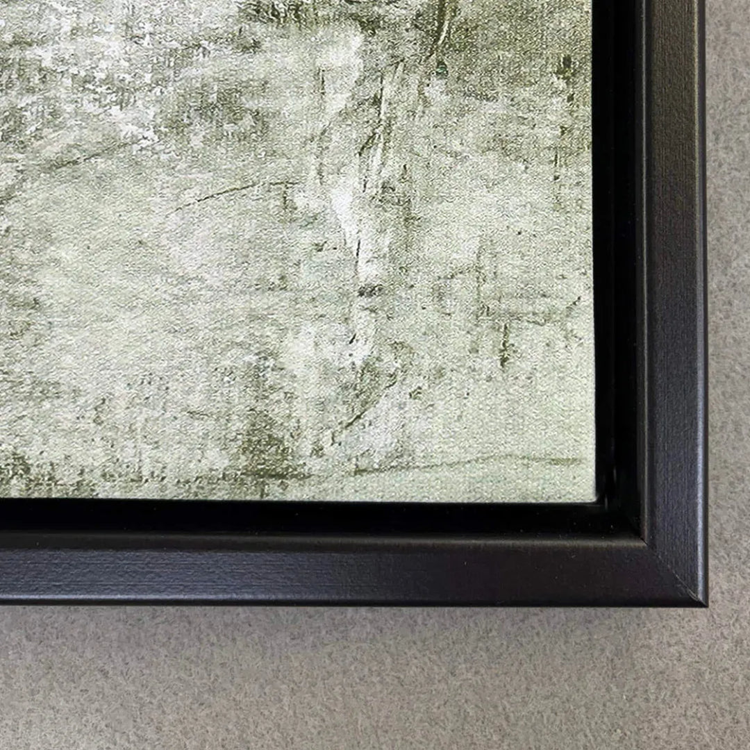 Hillside Framed Canvas - Green