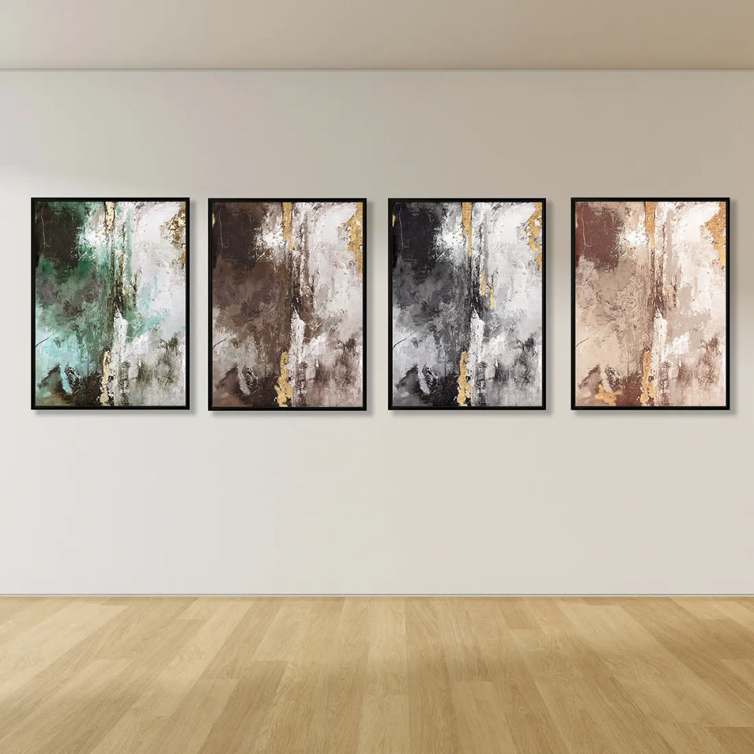 Hillside Framed Canvas - Monochrome