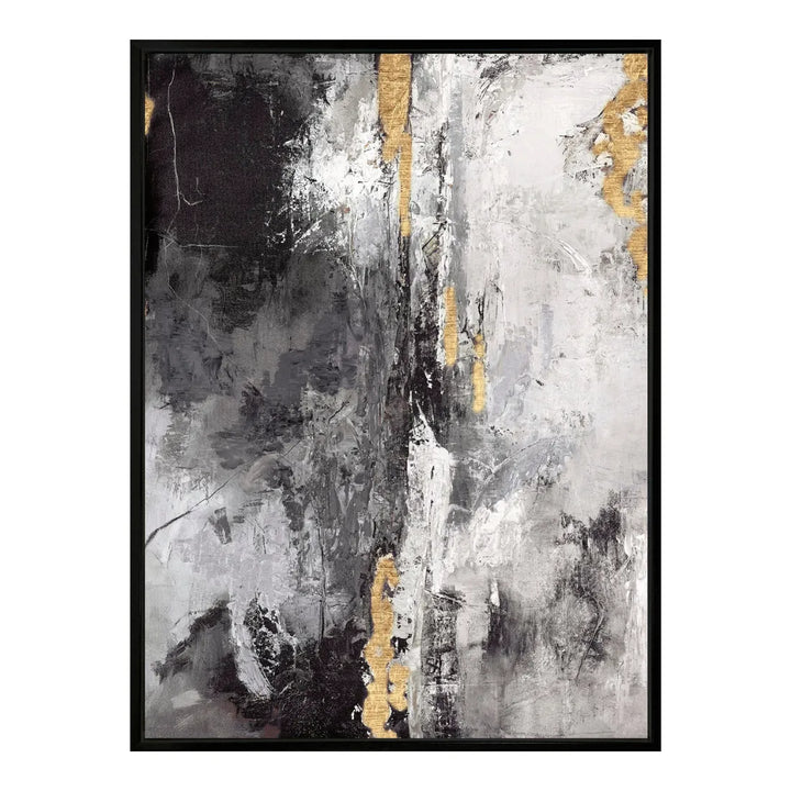 Hillside Framed Canvas - Monochrome