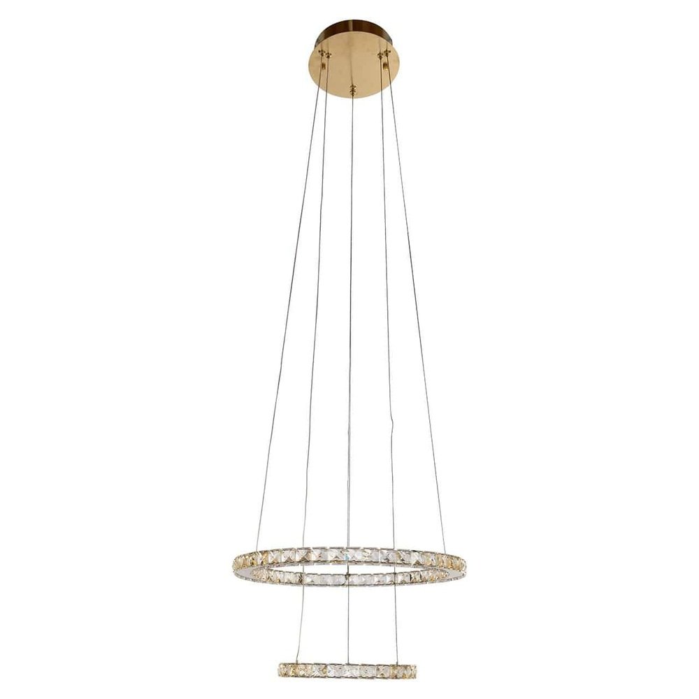 Richmond Interiors Alba Pendant Lamp in Brushed Gold