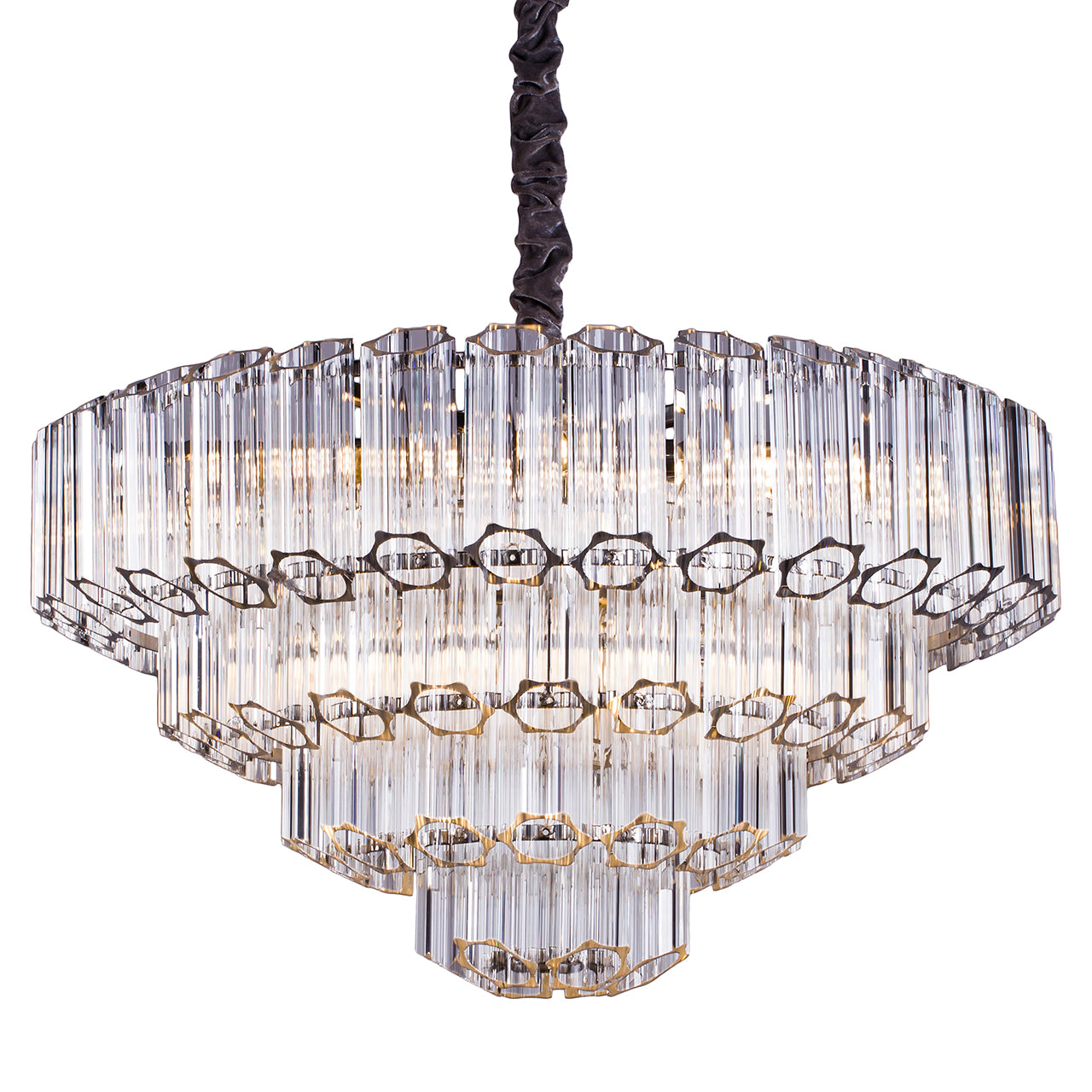 Richmond Interiors Bece Nickel Chrome Chandelier