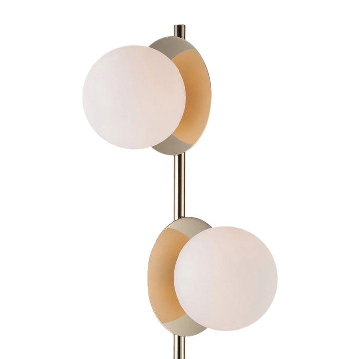 Opal Disk Floor Light - Brass houseof 1