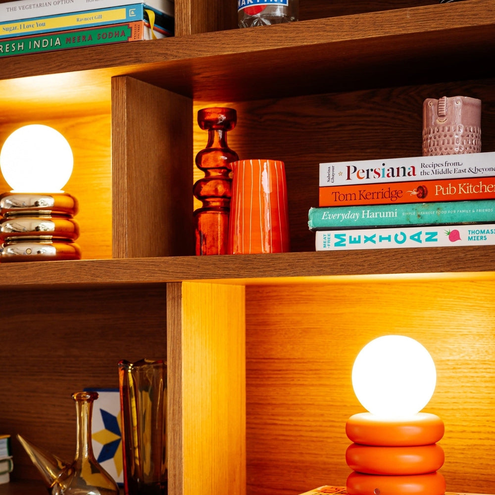 Tube Rechargable Table Lamp - Brass houseof 6