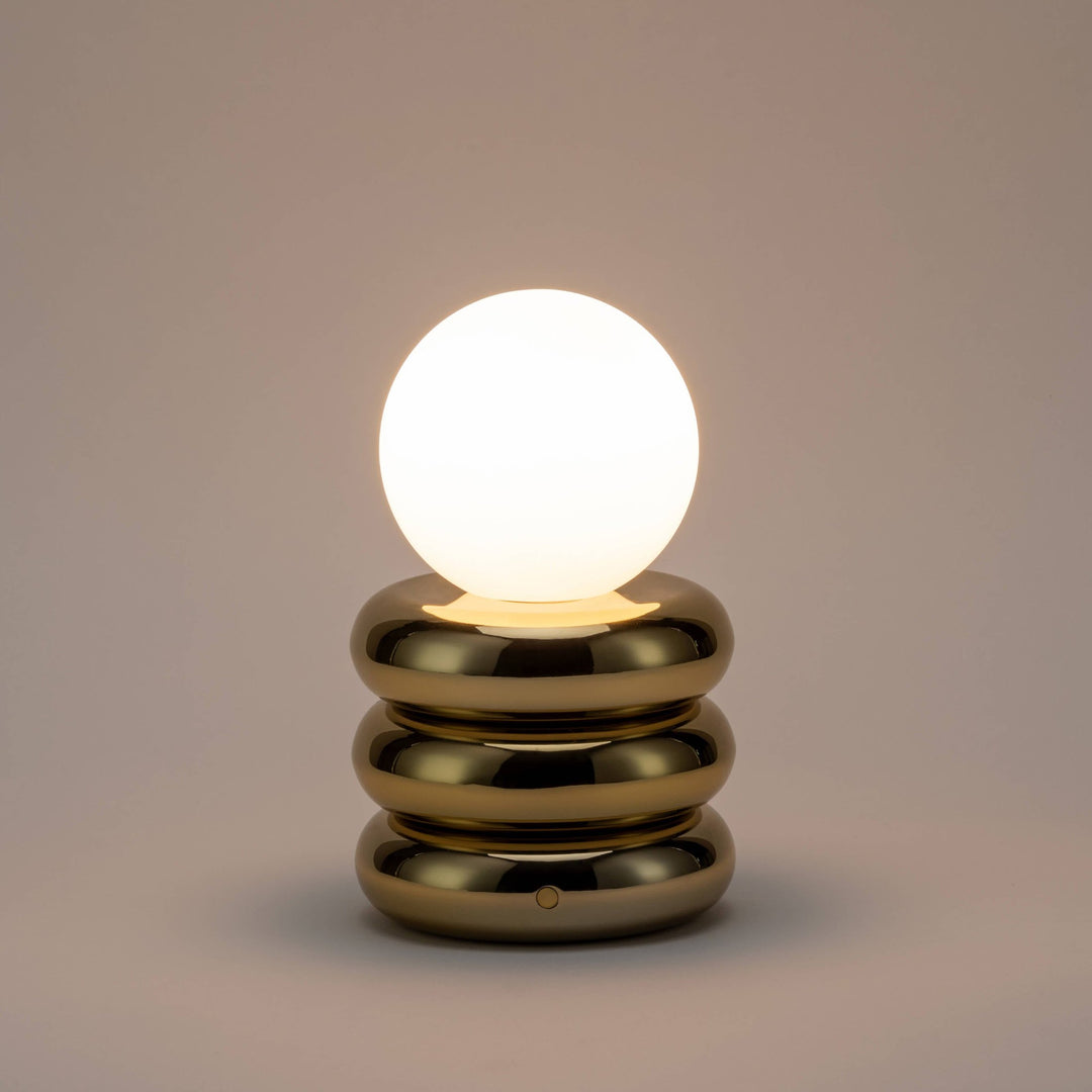 Tube Rechargable Table Lamp - Brass houseof 3