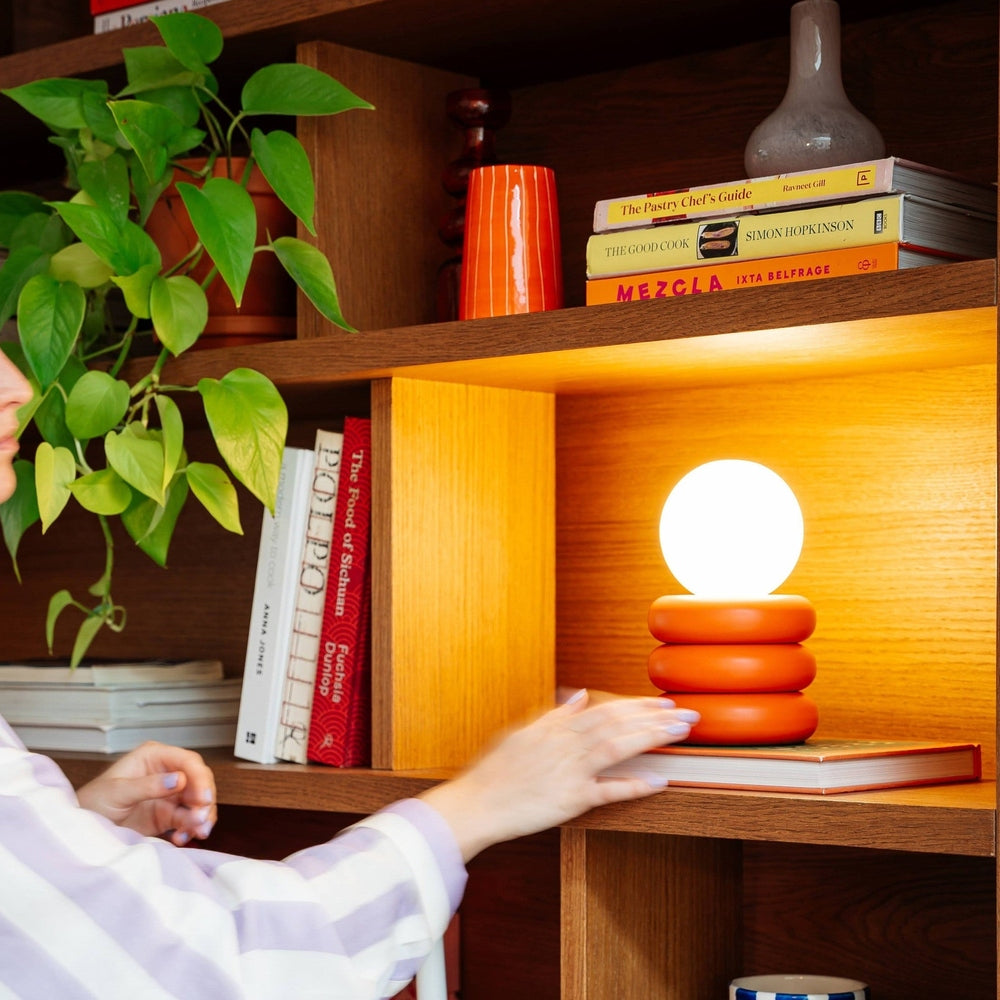 Tube Rechargable Table Lamp - Brass houseof 5