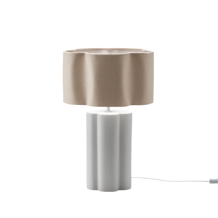 Flower Ceramic Table Lamp - White houseof 1