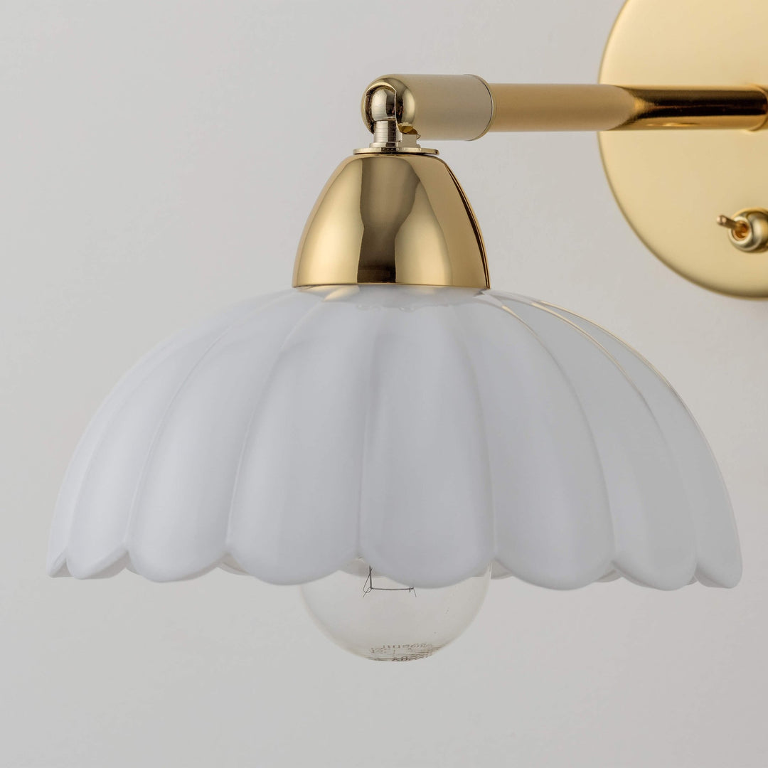 Flower Sconce Wall Light - White houseof 5