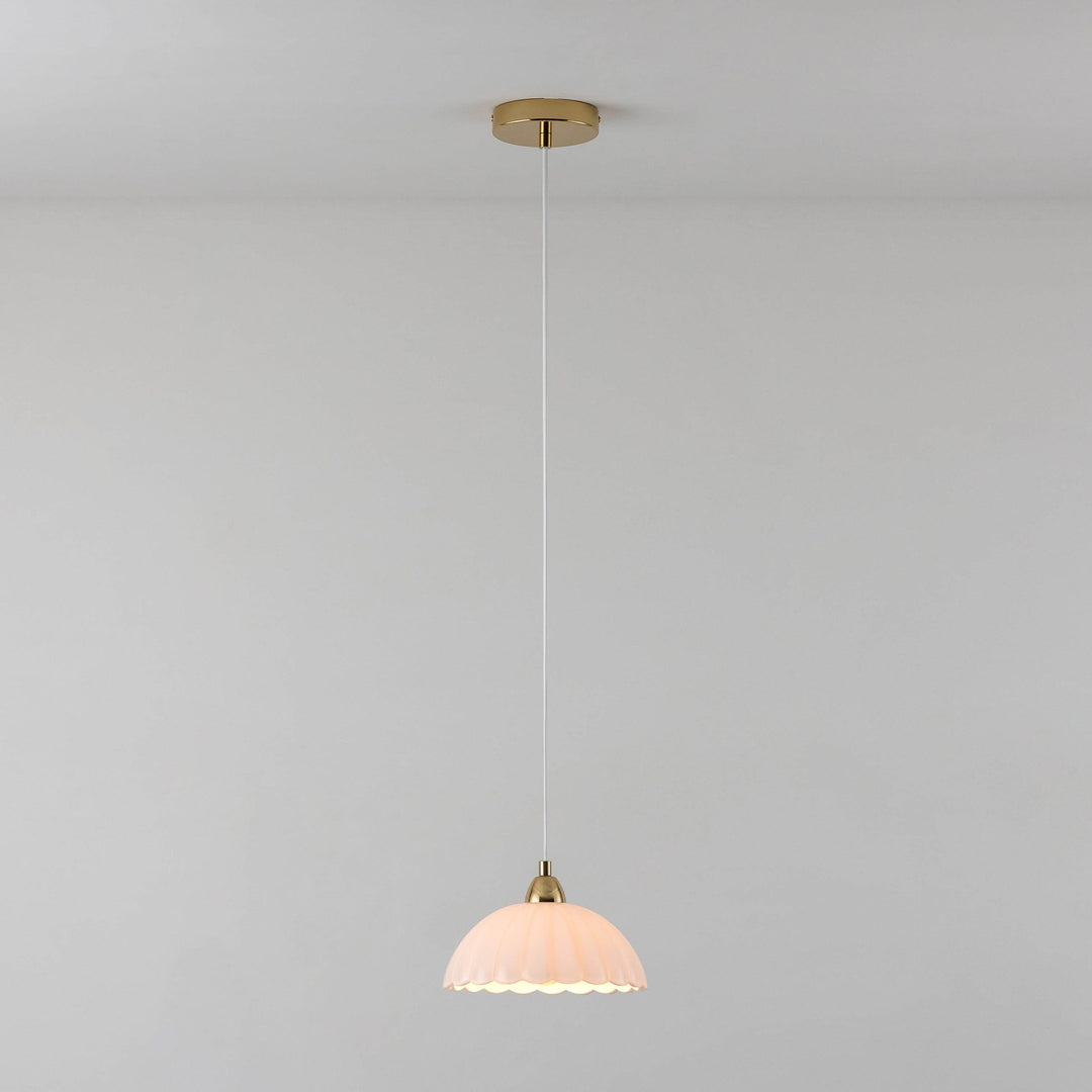 Flower Glass Pendant Ceiling Light - White houseof 2