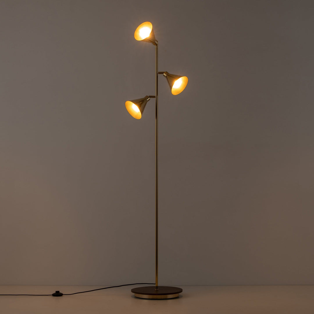 Cone Floor Lamp - Brass houseof 2