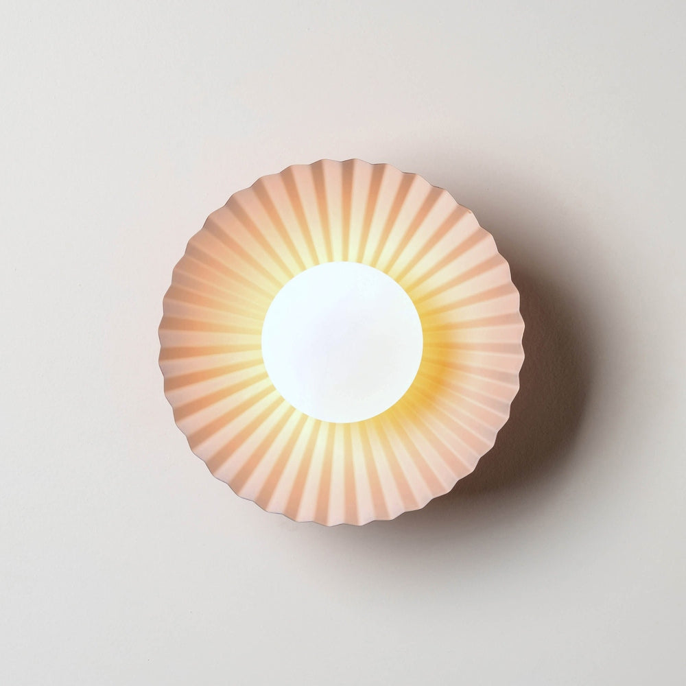 x Emma Gurner: The Pleat Wall Light - Burgundy houseof 4