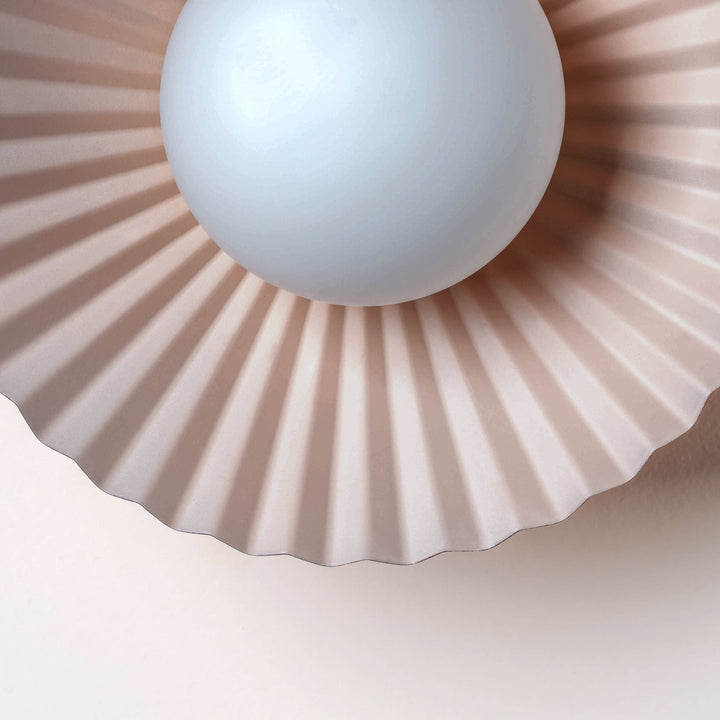 x Emma Gurner: The Pleat Wall Light - Burgundy houseof 5