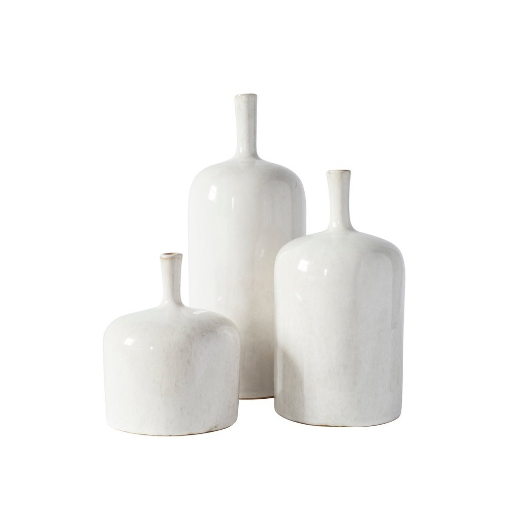 GalleryDirect Vormark Set of 3 Ornamental Vases - Natural