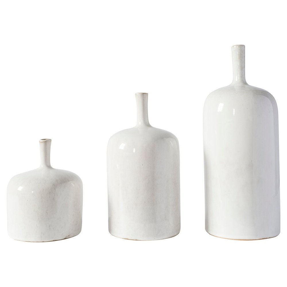 GalleryDirect Vormark Set of 3 Ornamental Vases - Natural