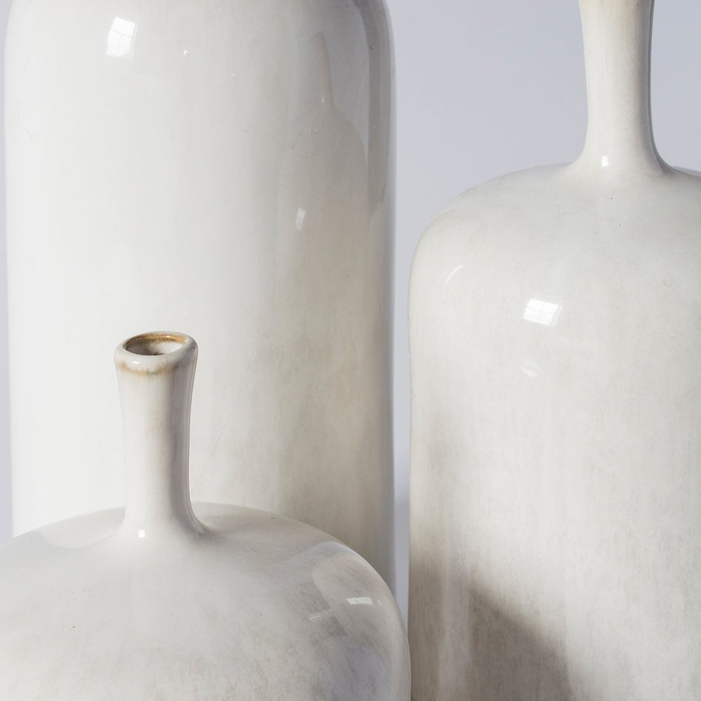 GalleryDirect Vormark Set of 3 Ornamental Vases - Natural