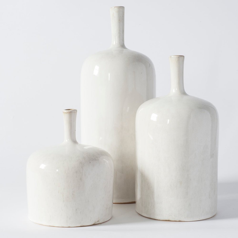 GalleryDirect Vormark Set of 3 Ornamental Vases - Natural