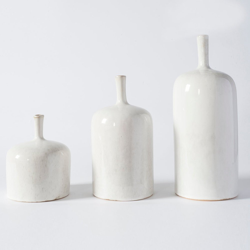 GalleryDirect Vormark Set of 3 Ornamental Vases - Natural