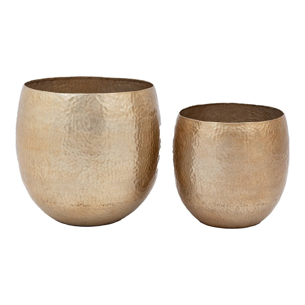 Volta Set of 2 Metal Planters GalleryDirect 1