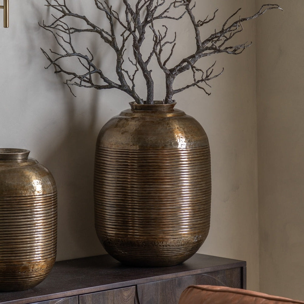 Kasai Metal Vase - 50cm