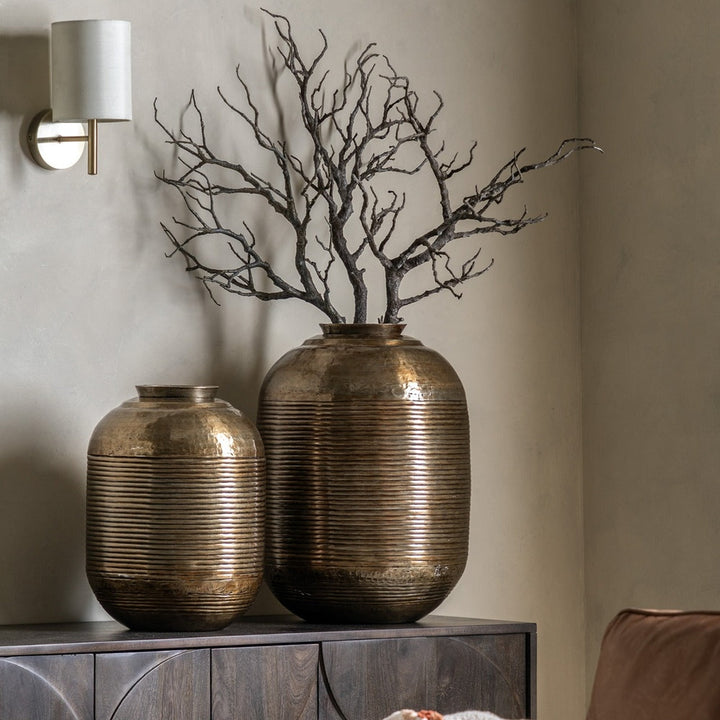 Kasai Metal Vase - 40cm GalleryDirect 5