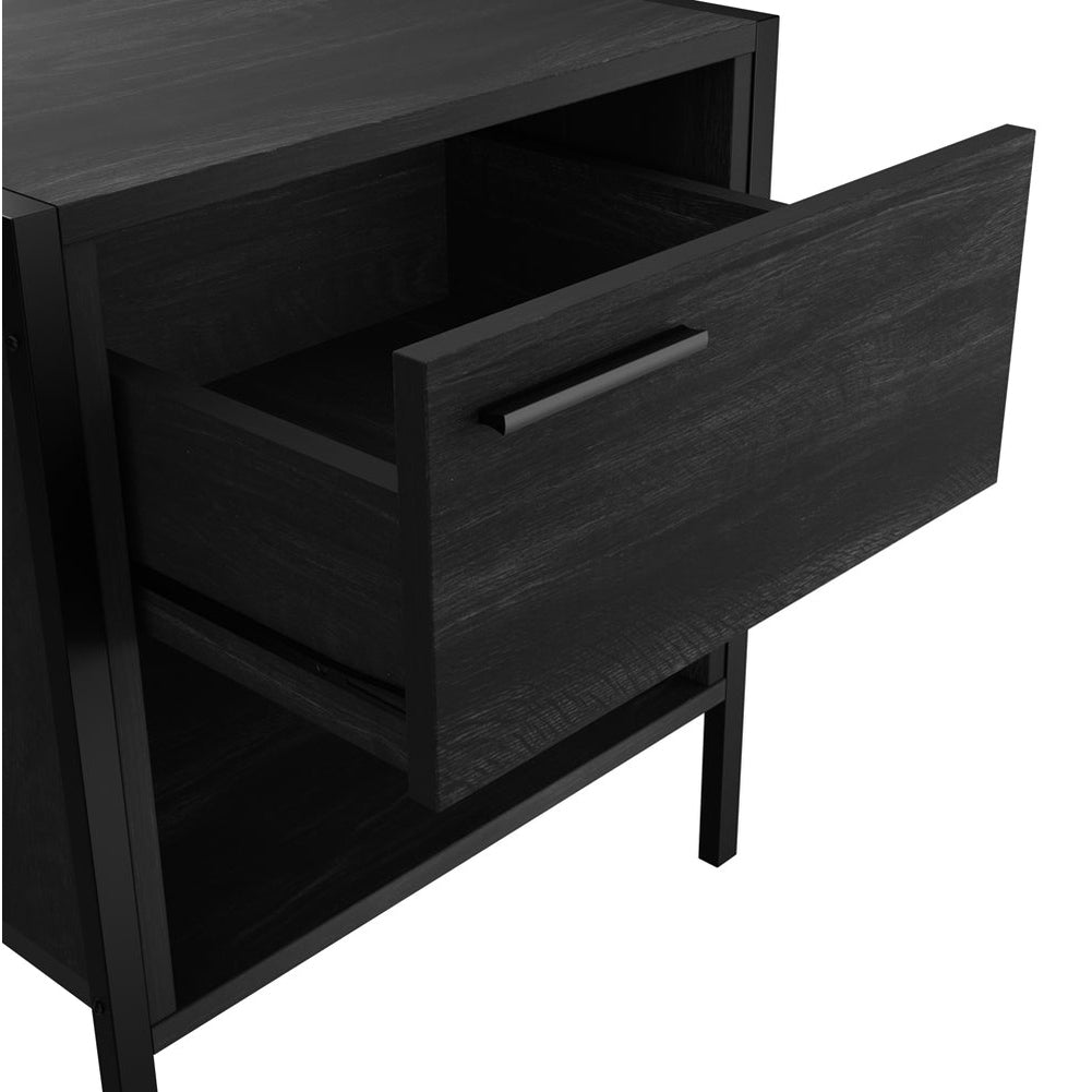 O&Co Lochan Bedside Cabinet in Black