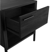 O&Co Lochan Bedside Cabinet in Black