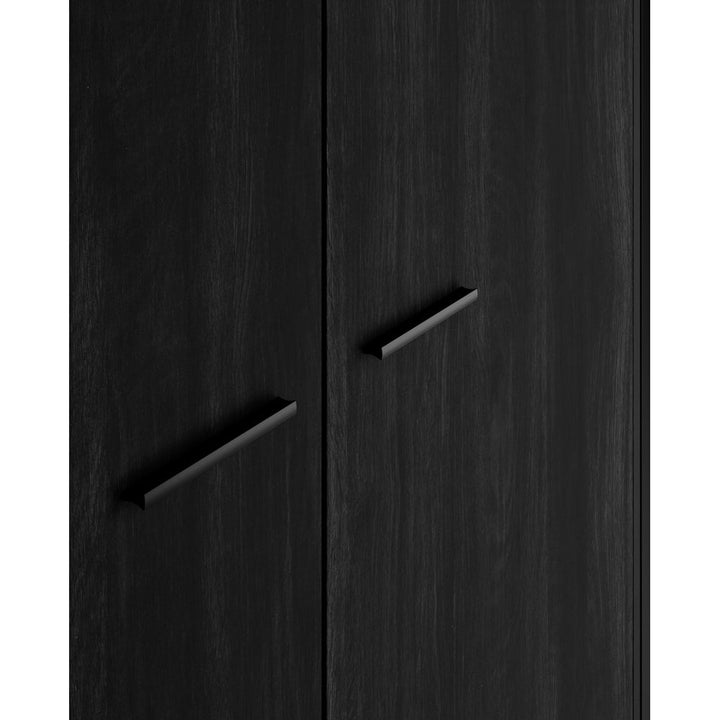 Lochan 2 Door Wardrobe - Black LPD Home 5