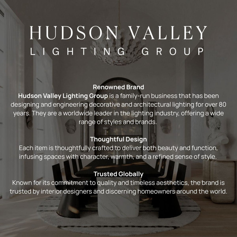 Bourne Led Wall Sconce - Aged Brass Hudson Valley Lighting 2