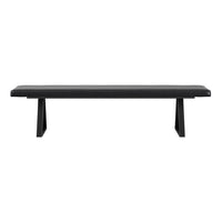 O&Co Delphi Dining Bench in Sleek Black