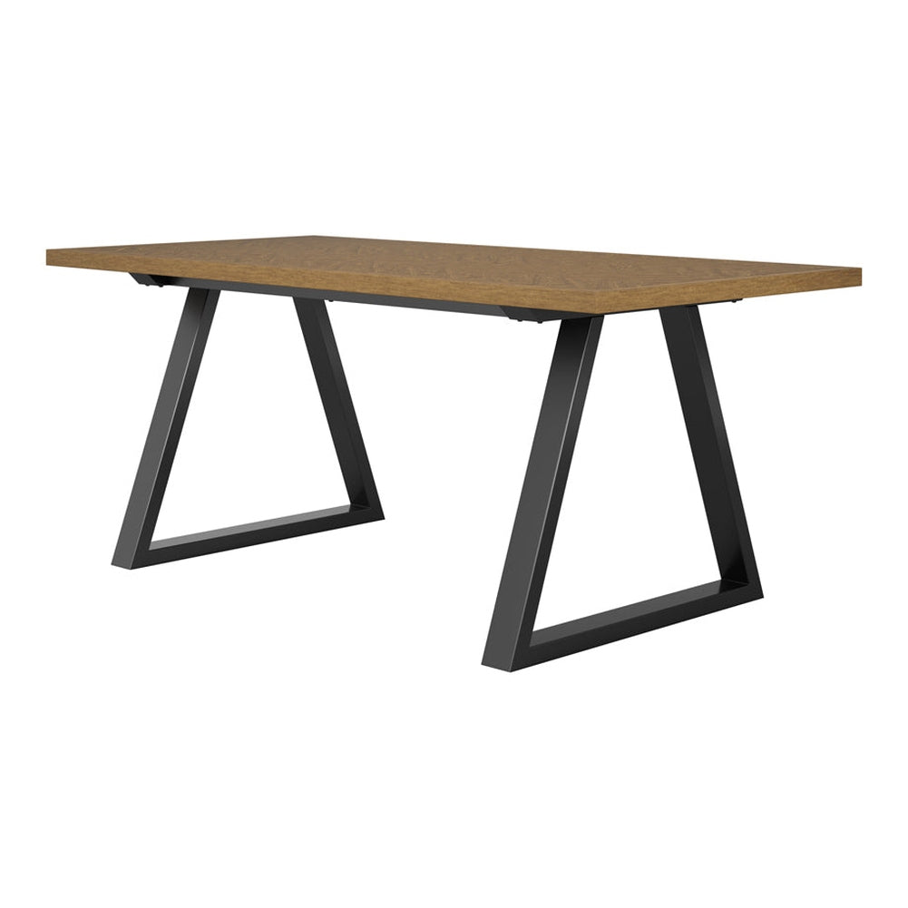 O&Co Delphi Dining Table in Whiskey & Black