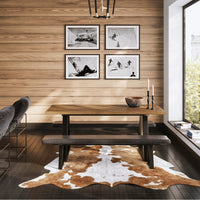 O&Co Delphi Dining Table in Whiskey & Black